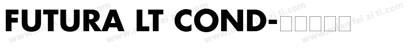 FUTURA LT COND字体转换